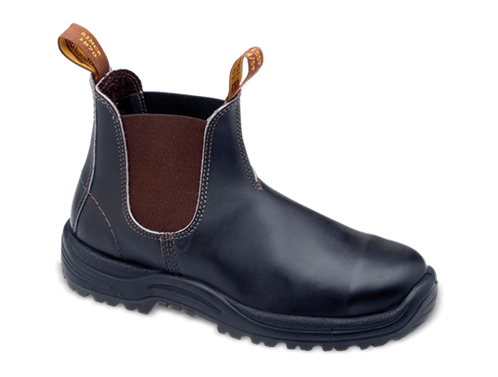 Blundstone Dark Tan Elastic Side Safety Boot