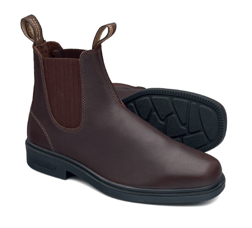 Blundstone Brown Leather Elastic Sided Non-Safety Boot