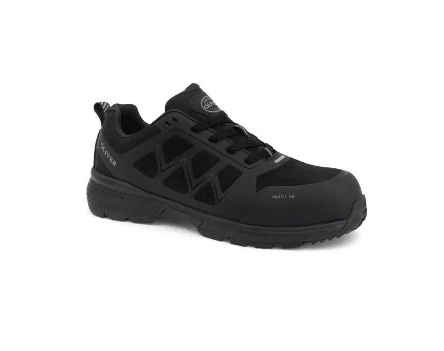 Oliver Black Lace Up Safety Jogger Composite Toe