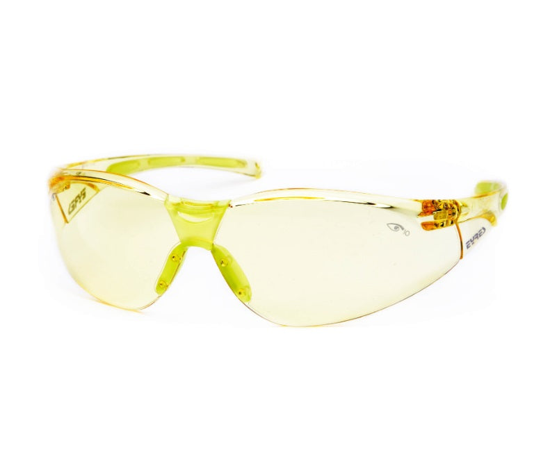 Eyres Terminator Safety Glasses Amber Lens & Frame