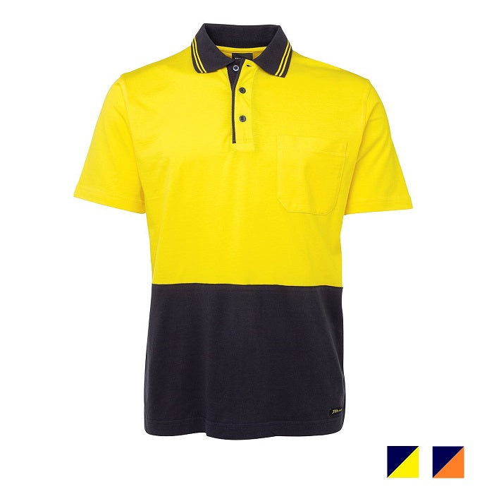 JB's Hi Vis Short Sleeve Cotton Polo