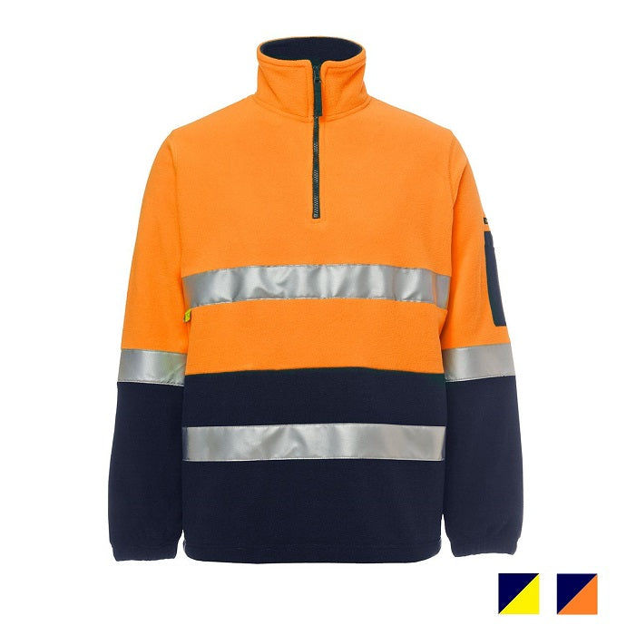 JB's Hi Vis 1/2 Zip Polar Fleece