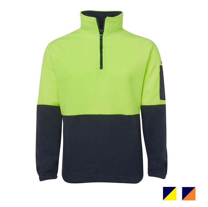 JB's Hi Vis 1/2 Zip Polar Fleece