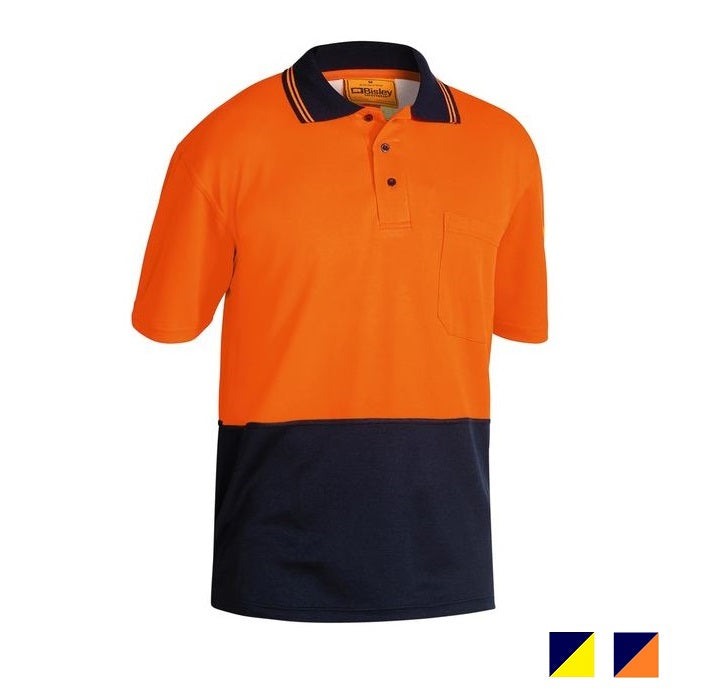 Bisley Two Tone Hi Vis Polo Short Sleeve