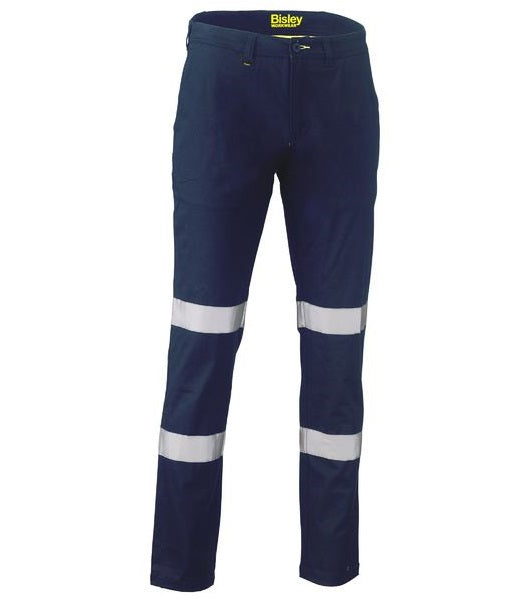 Bisley Taped Biomotion Stretch Cotton Drill Work Pants