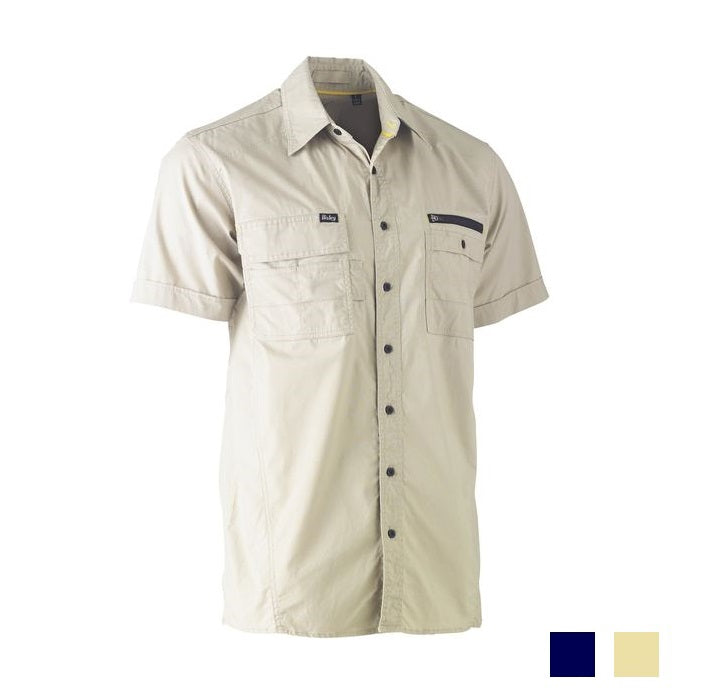 Bisley Flx & Move Short Sleeve Utility Work Shirt