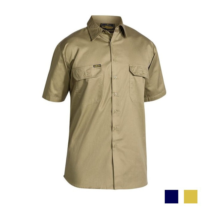 Bisley Cool Lightweight Short Sleeve Drill Shirt