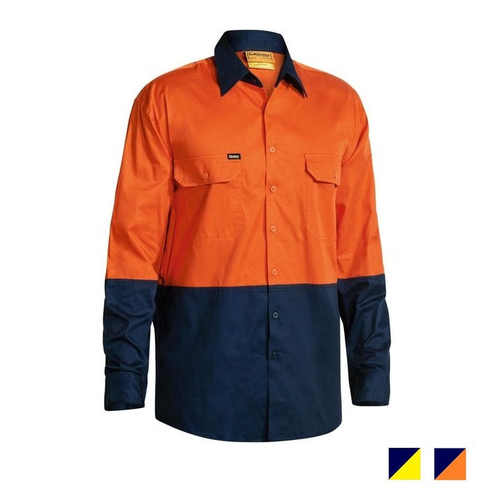 Bisley Hi Vis Cool Lightweight Long Sleeve Shirt