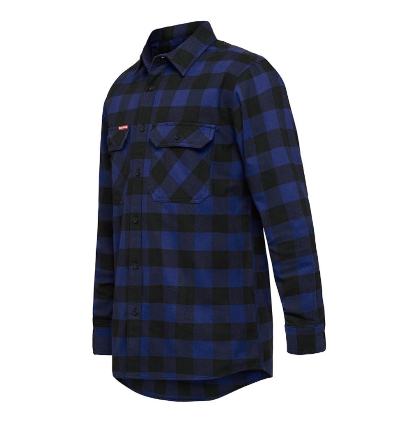 Hard Yakka Long Sleeve Check Flannel Shirt