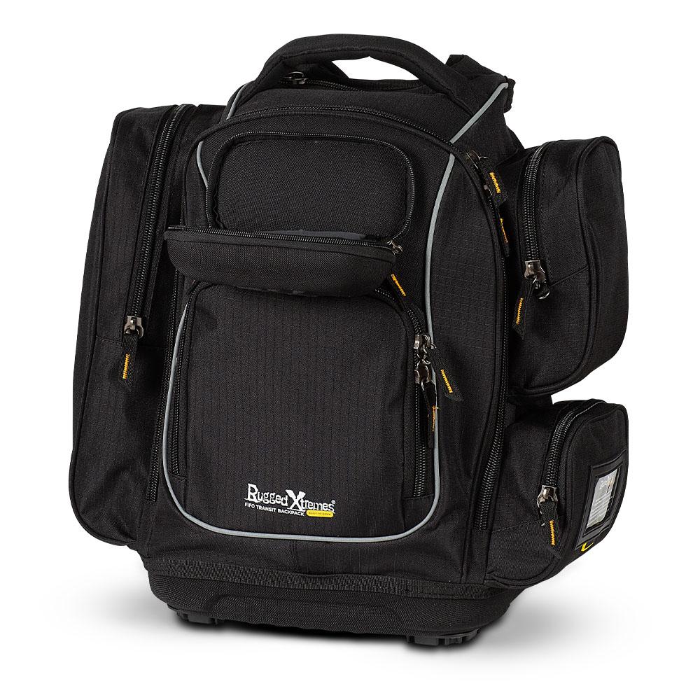 Rugged Xtremes Black FIFO Transit Backpack