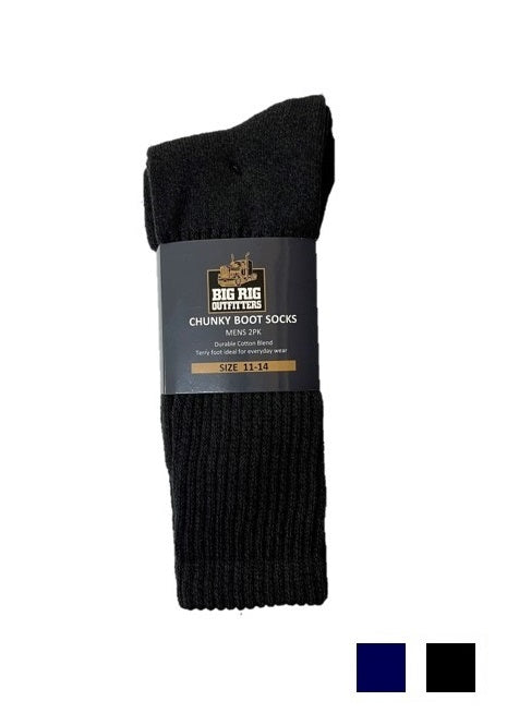 Big Rig Outfitters Chunky Boot Sock 2 Pack