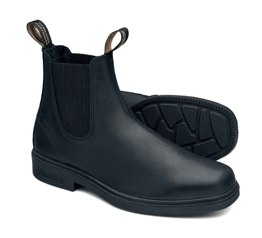 Blundstone Black Leather Elastic Sided Non-Safety Boot