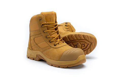 M8 Footwear Cobber High Zip Safety Boot