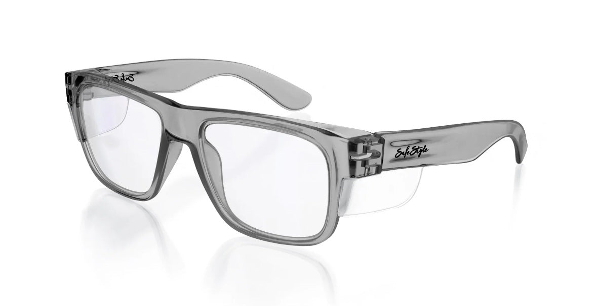 SafeStyle Fusions Graphite Frame Clear Lens