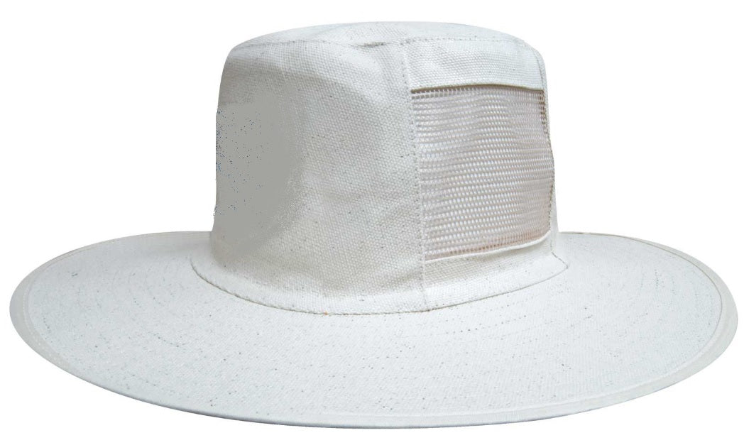 Headwear Professionals Cream Canvas Hat with Vents