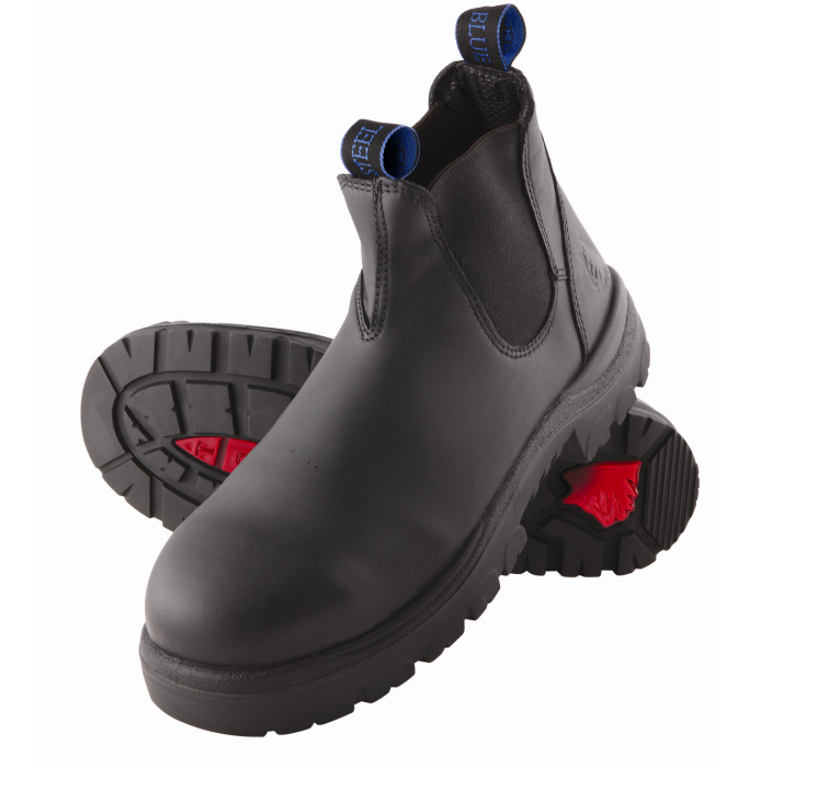 Steel Blue Hobart Black Elastic Sided Non Safety Boot