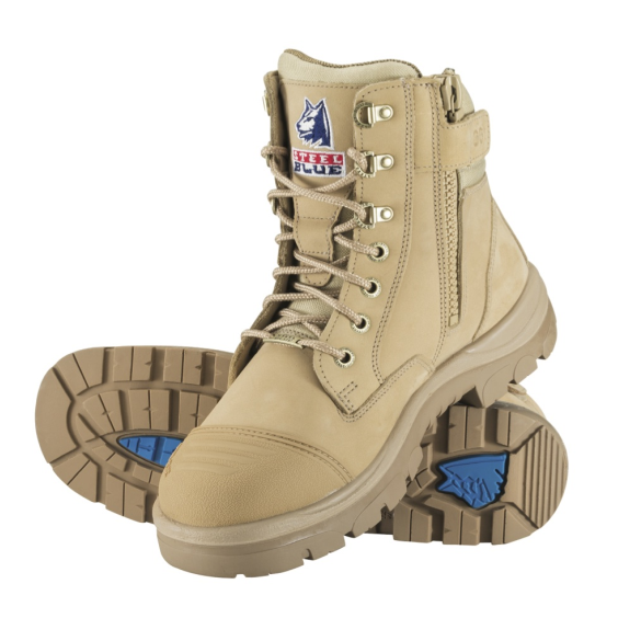 Steel Blue Southern Cross Zip Side Safety Boot with Scuff Cap