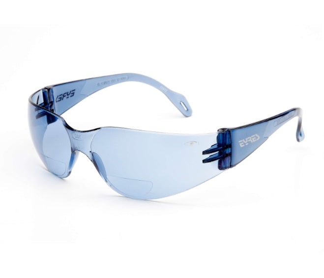 Eyres Readers Safety Glasses With Light Blue Bifocal Lens