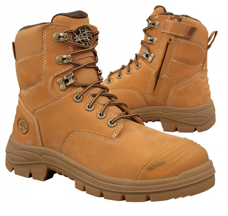 Oliver Wheat AT55 Series 150MM Zip Side Safety Boot