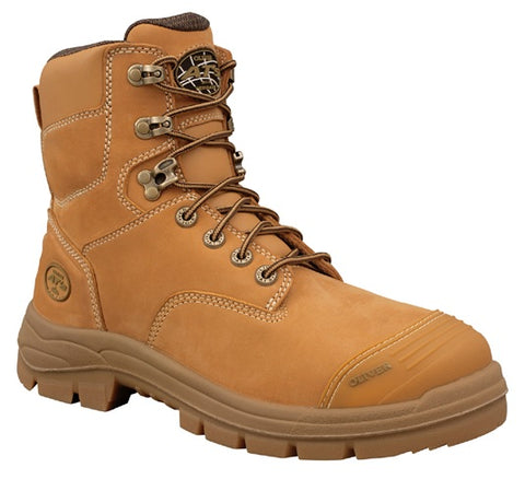 Oliver AT55 Series 150MM Wheat Lace Up Safety Boot