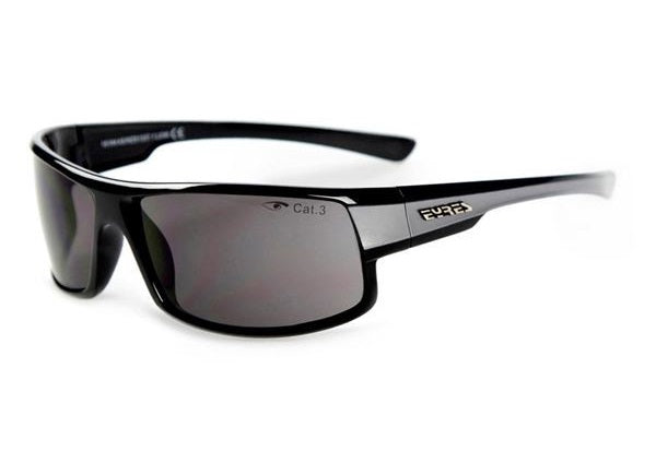 Eyres 4Ever Shiny Black & Silver Frame with Silver Lens