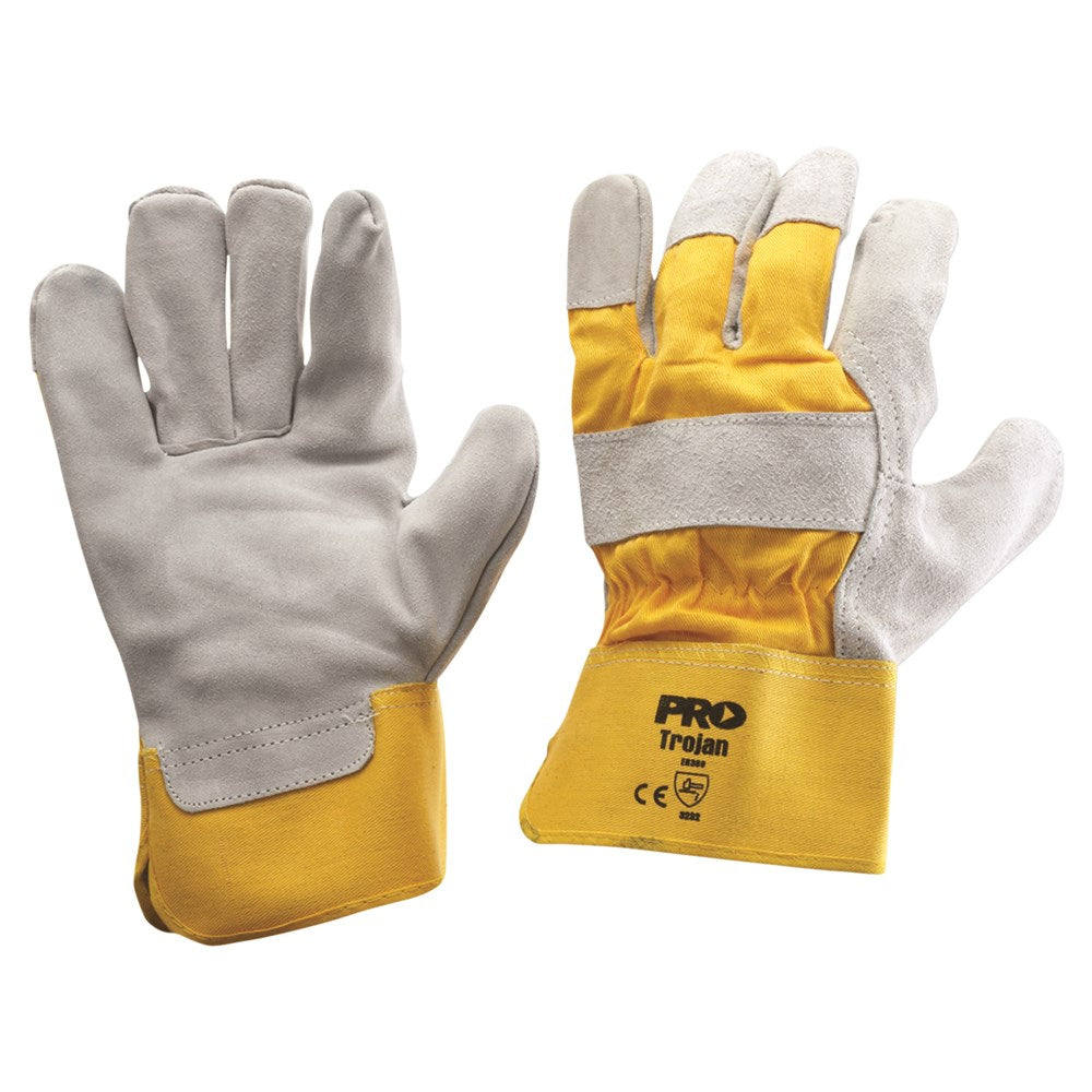 ProChoice Yellow/Grey Leather Glove