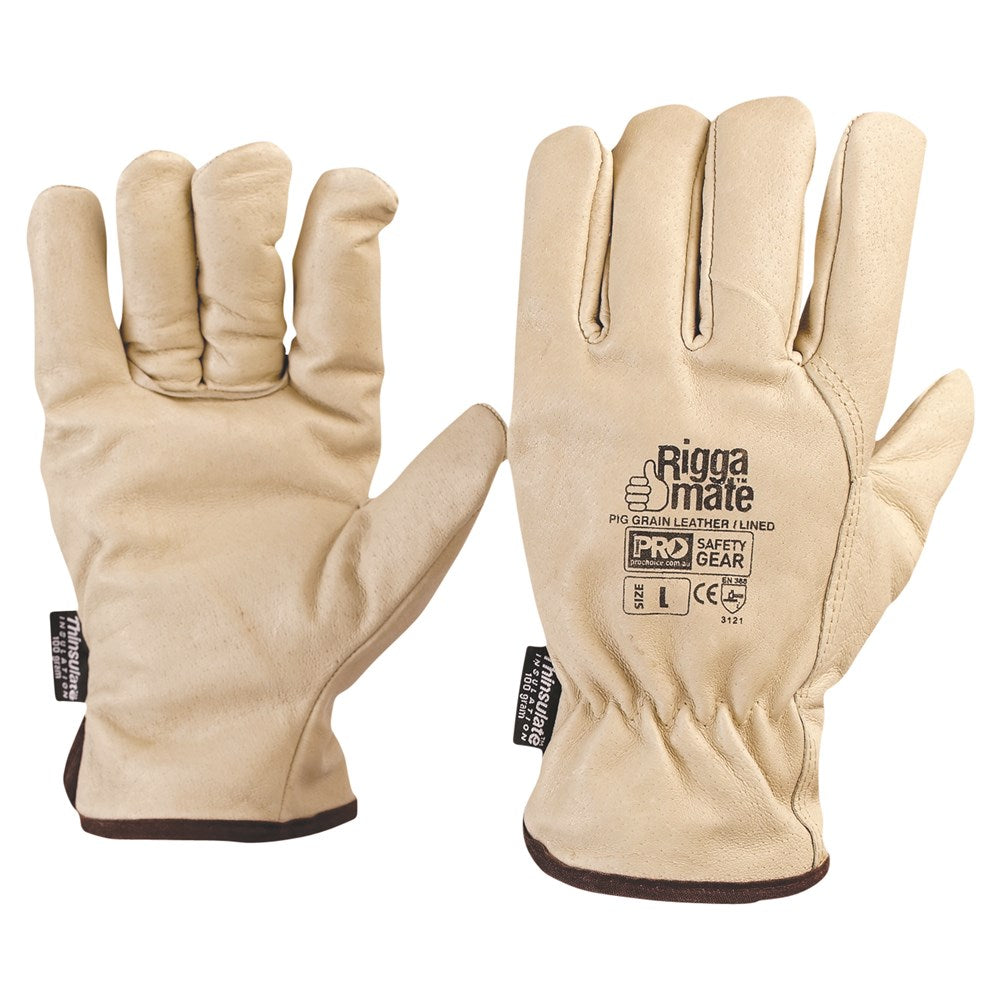 ProChoice Riggamate Lined Glove Pig Grain Leather